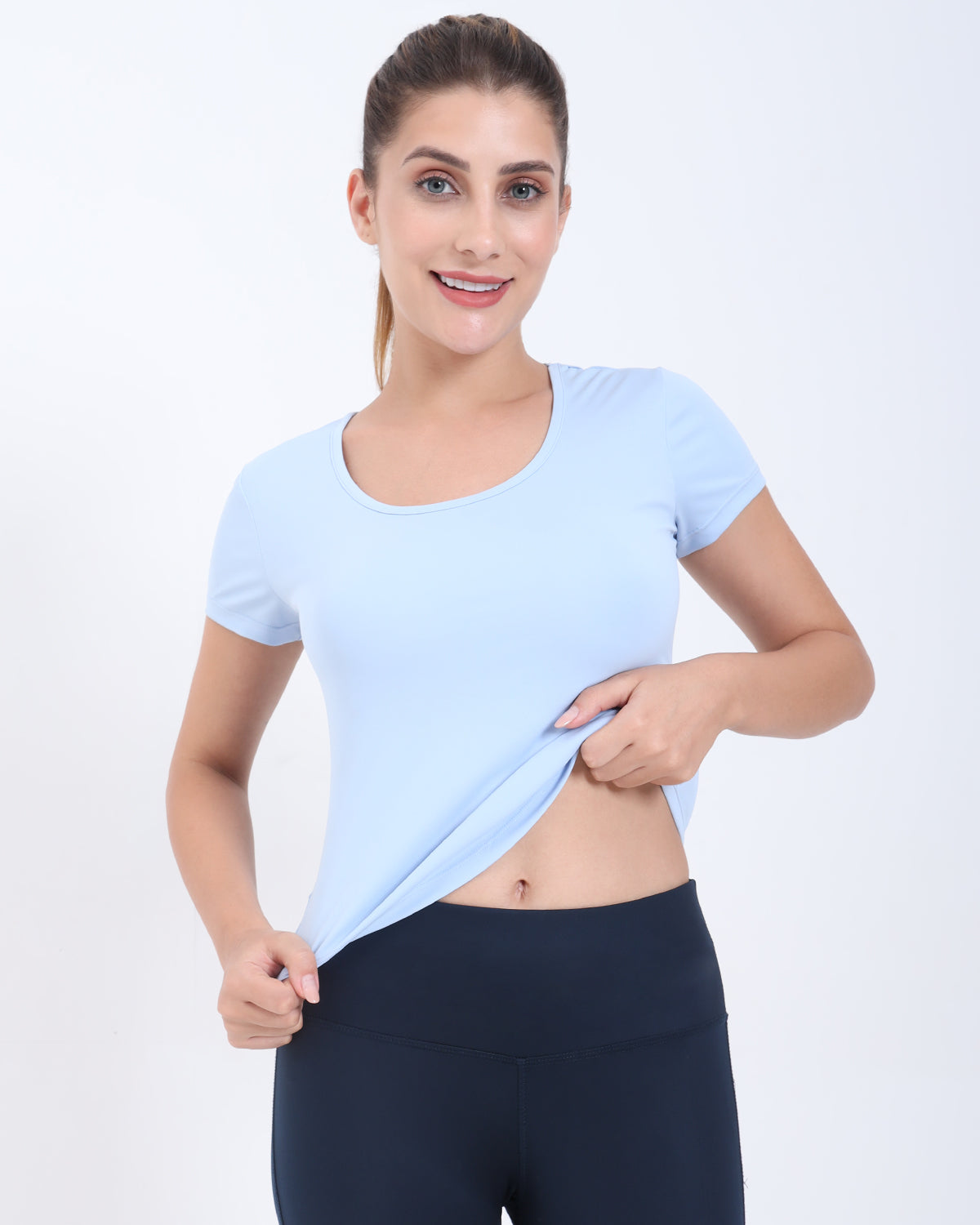 Swoosh Knot Blot Top (S)