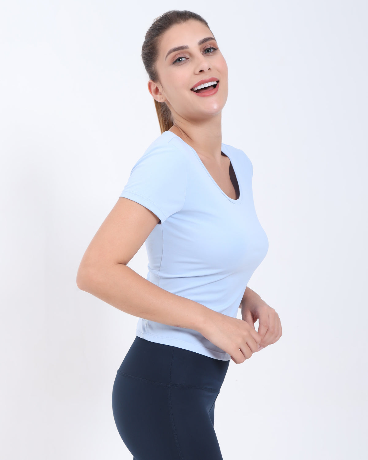 Swoosh Knot Blot Top (S)