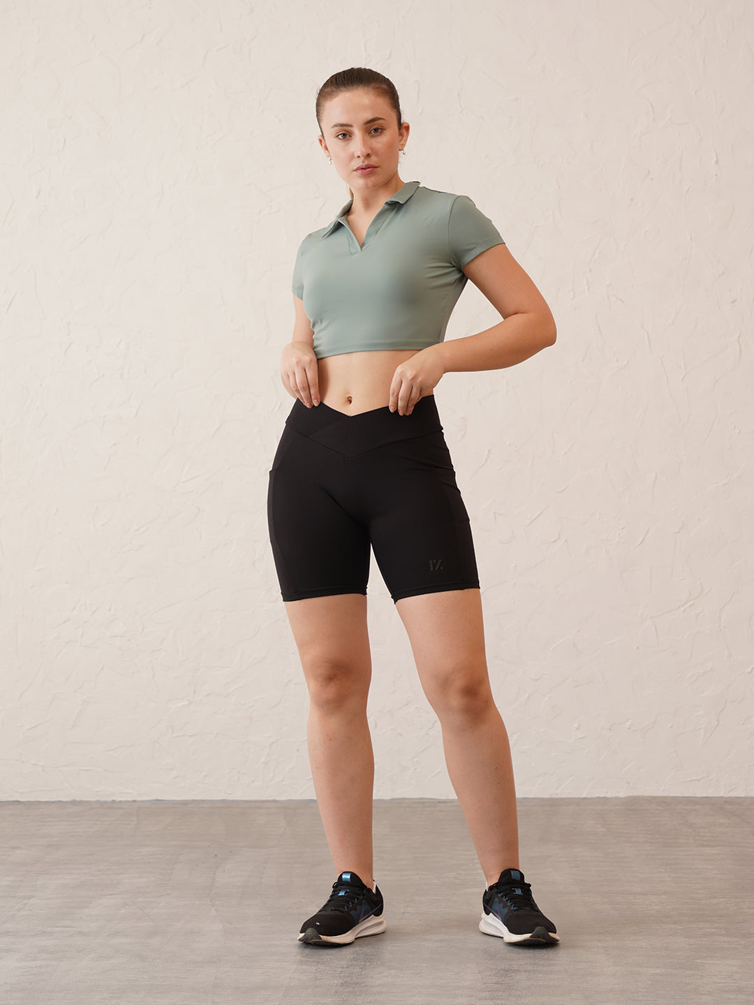 CORE Collar Crop Polo Top | Original Softretch®