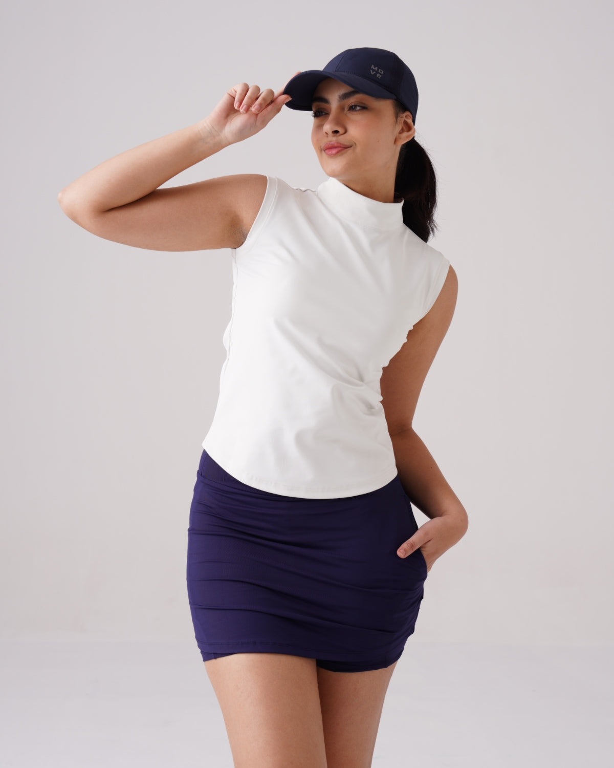 Softretch High-Neck Core Tank (W) | Original Softretch®