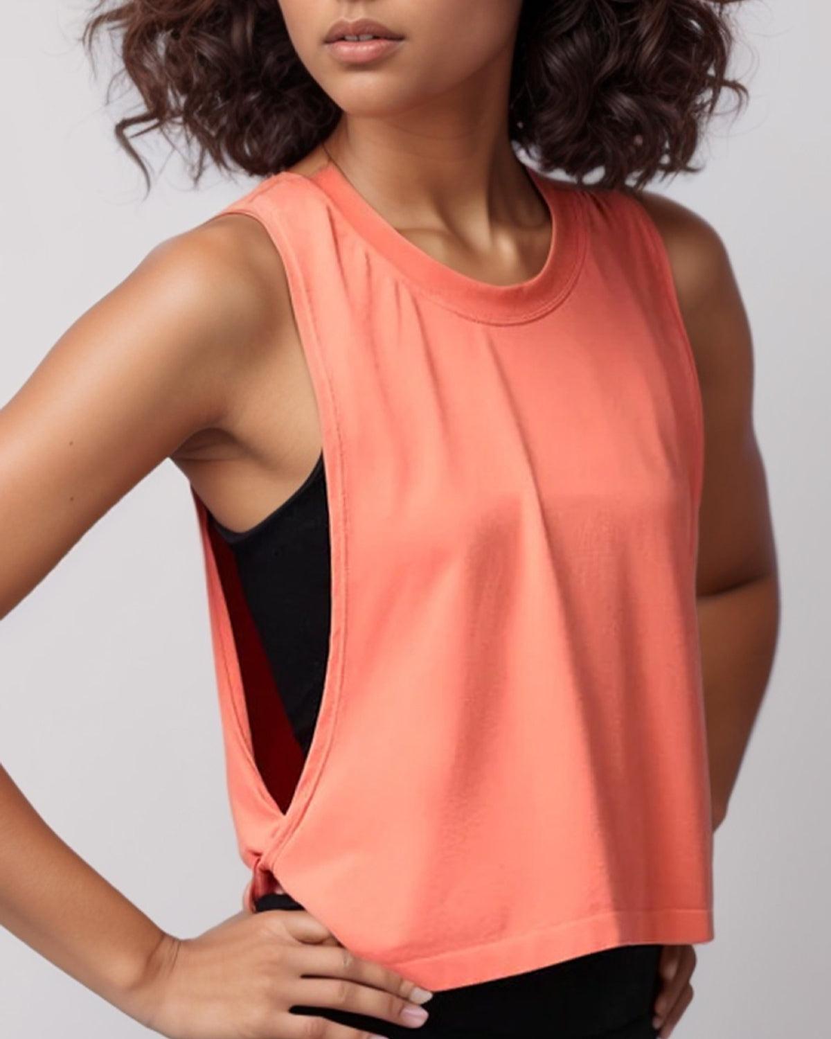 Original Core Layer Tank top | Softretch® (Coral Orange)