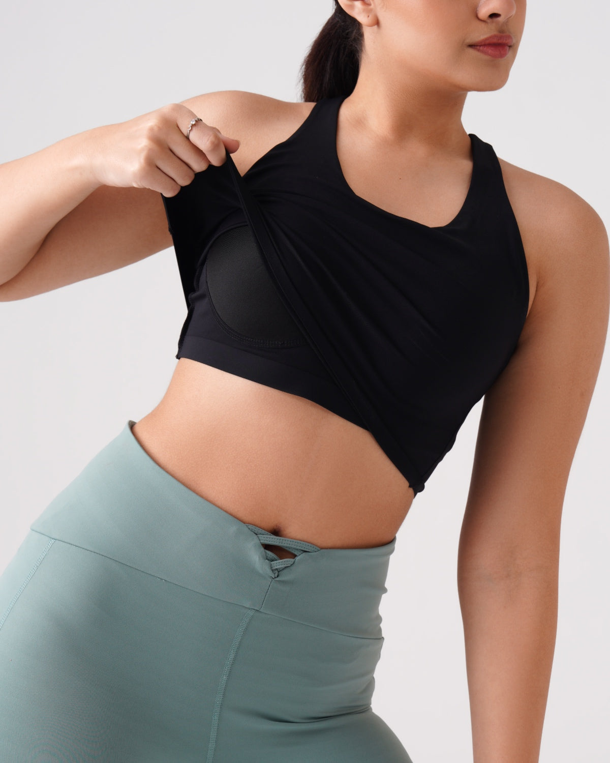 Swoosh Sports Bra Vest | bralette | Yoga Top (B)