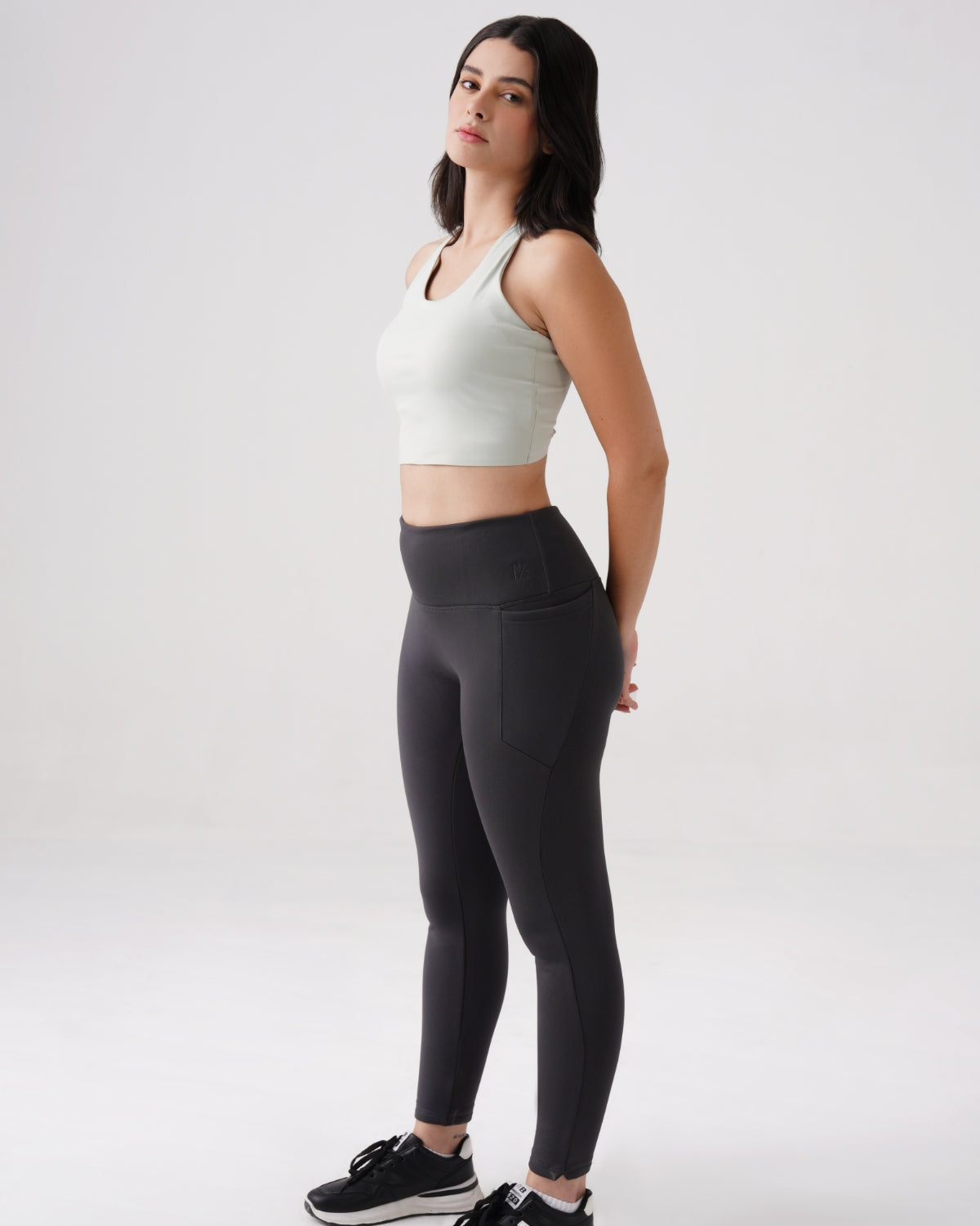 Warm-strech Leggings with Pockets | Furry Warmth (G)