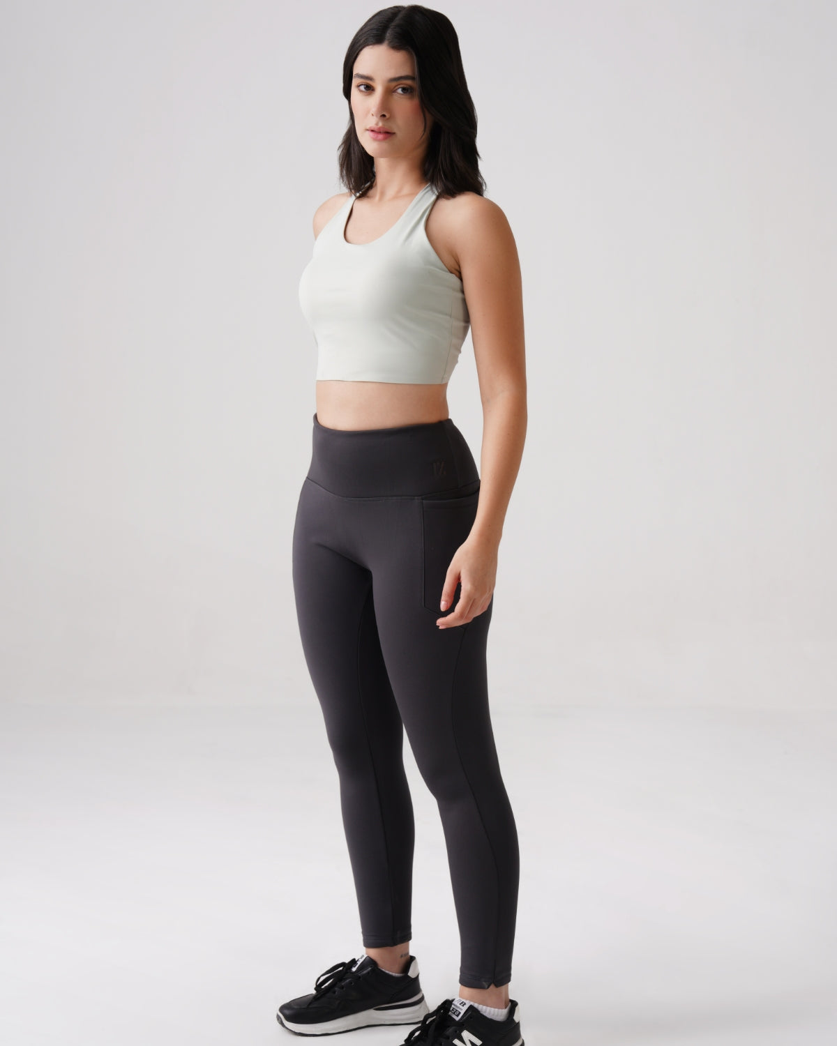 Warm-strech Leggings with Pockets | Furry Warmth (G)