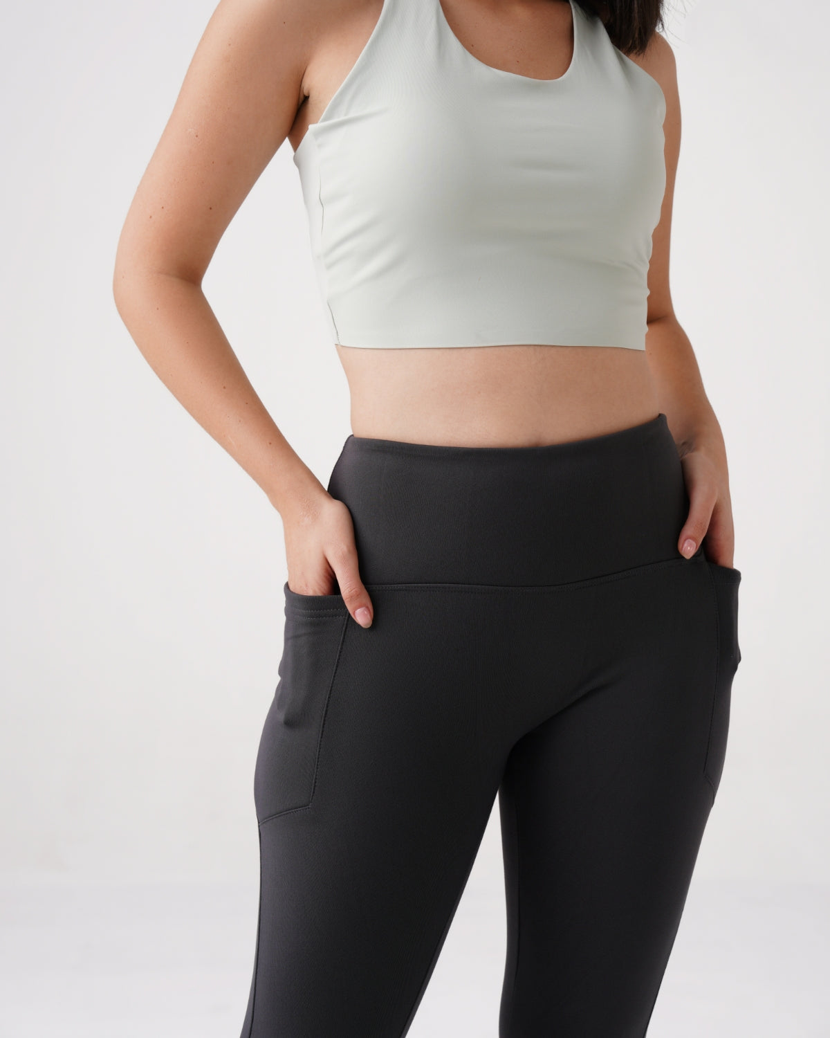 Warm-strech Leggings with Pockets | Furry Warmth (G)