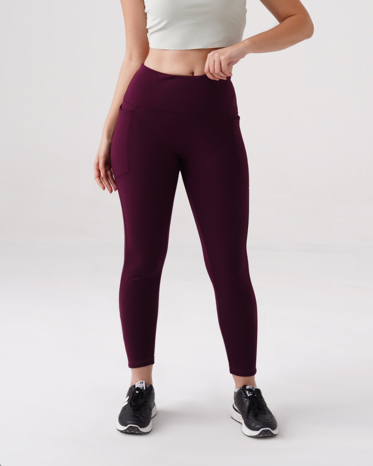 Original Warm-strech Leggings with Pockets | Furry Warmth (WN)