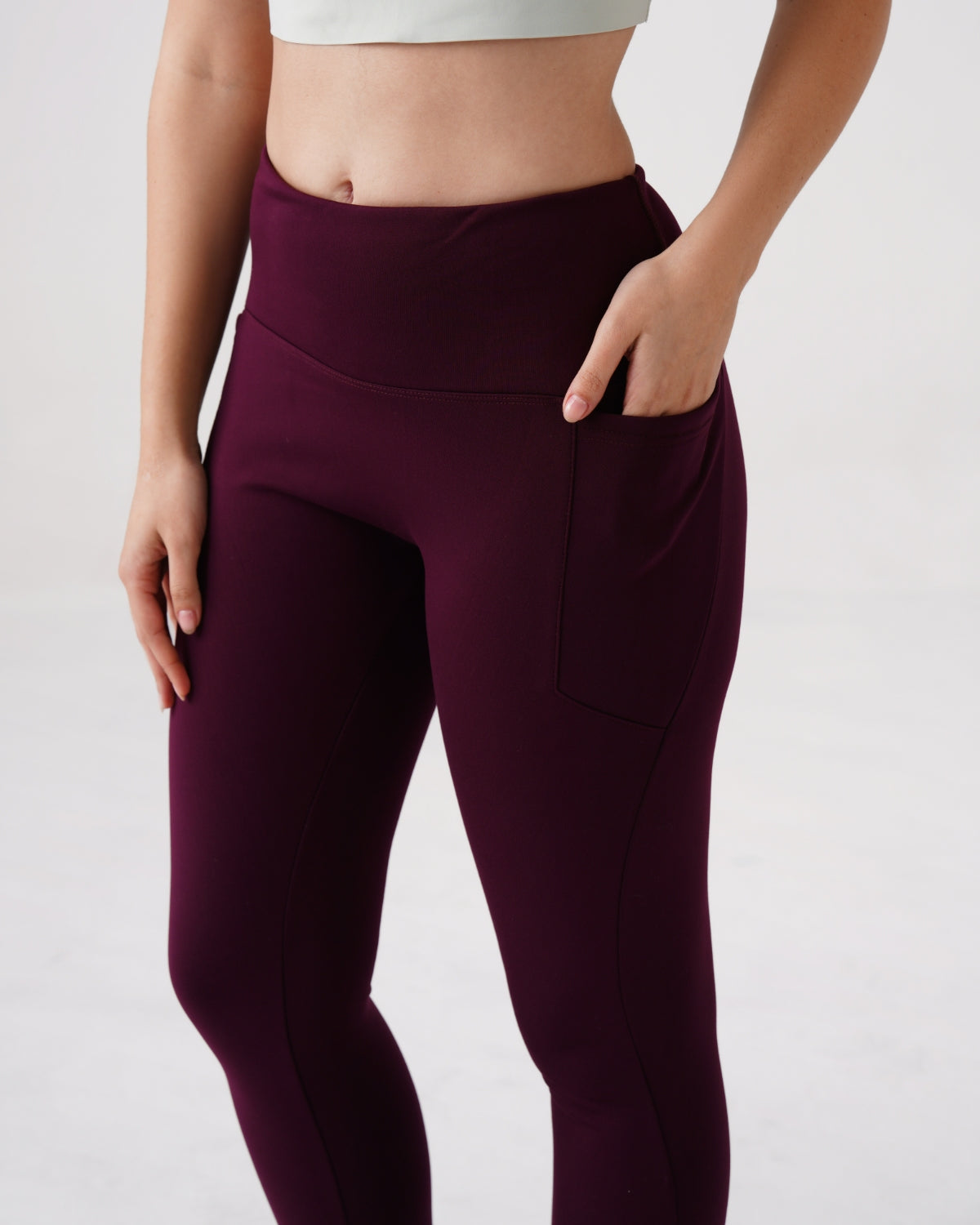 Warm-strech Leggings with Pockets | Furry Warmth (WN)