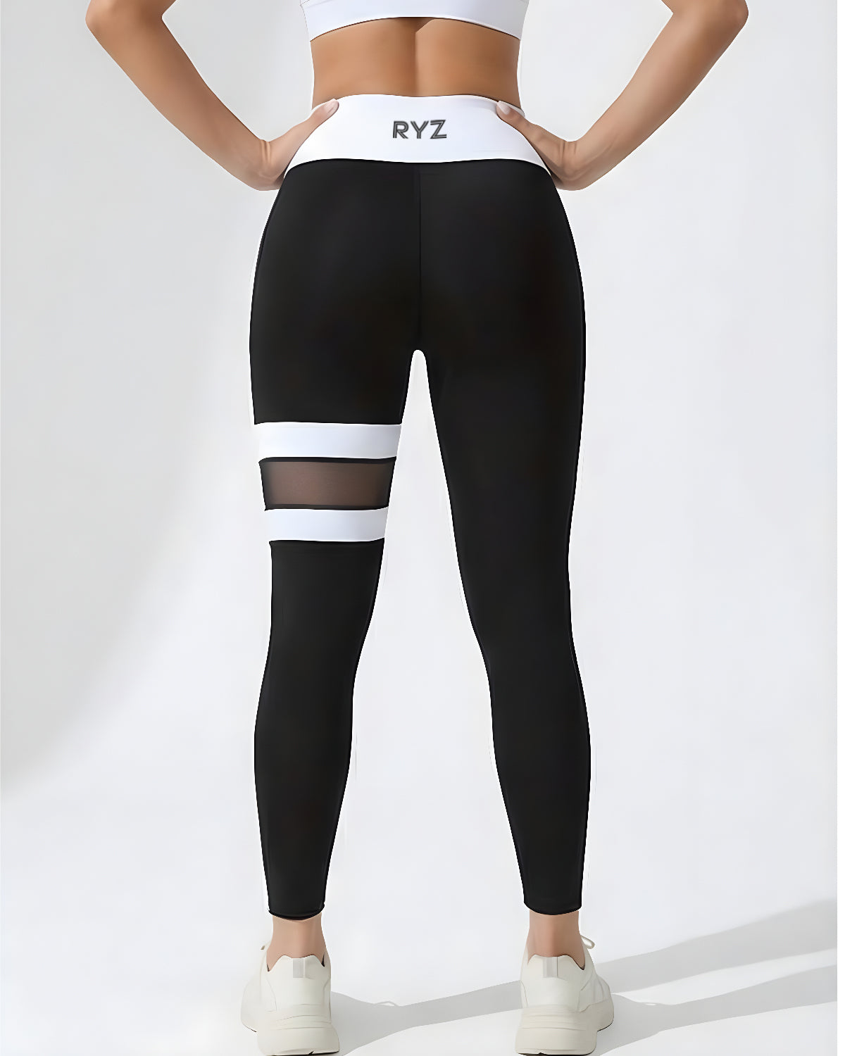 Original Core Mesh Band Leggings | Ultra Breathable | Original Softretch® (Black)
