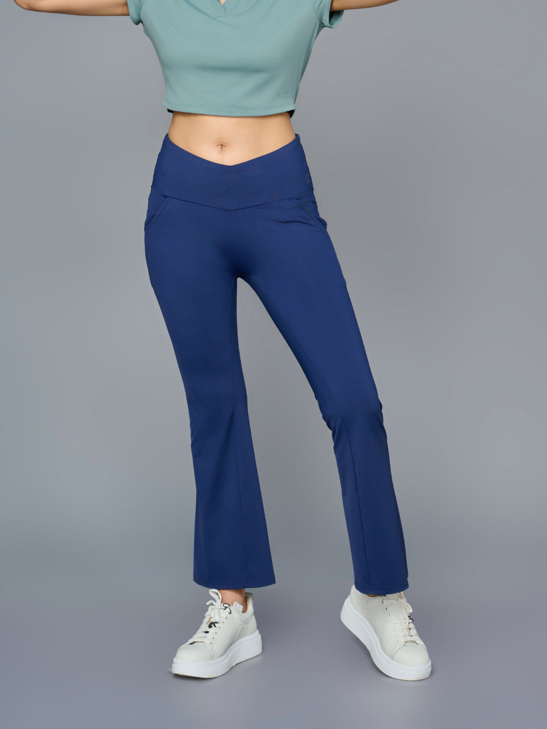 Swoosh Boot Cut Flair Pants (NV) | Original Softretch®