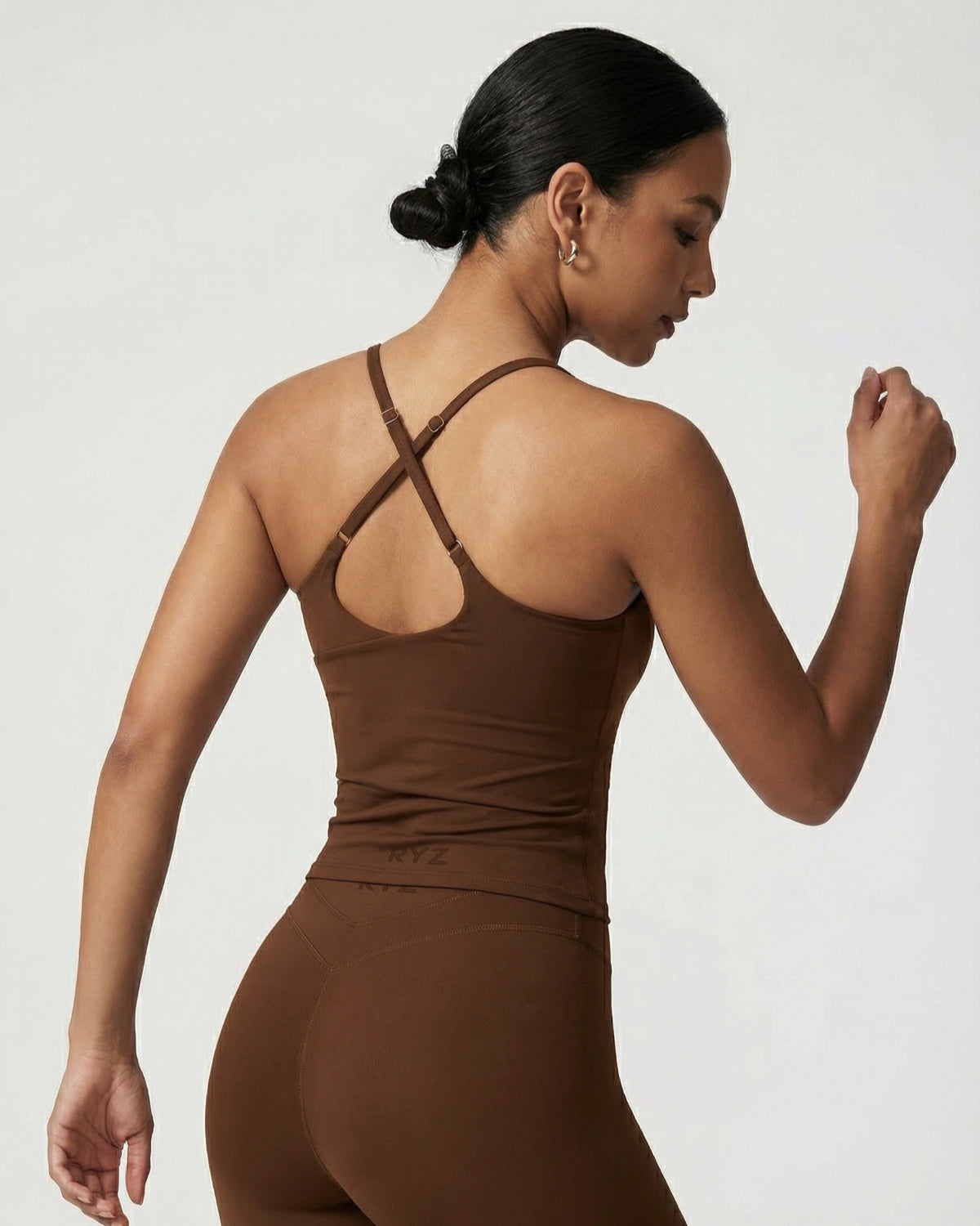 Core Sculpt Fit Tank | Adjustable Cross-Back | Removable Pads | Softretch®