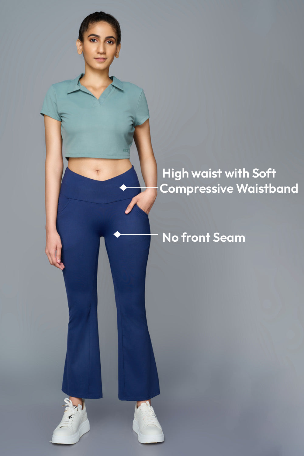 Swoosh Boot Cut Flair Pants (NV)
