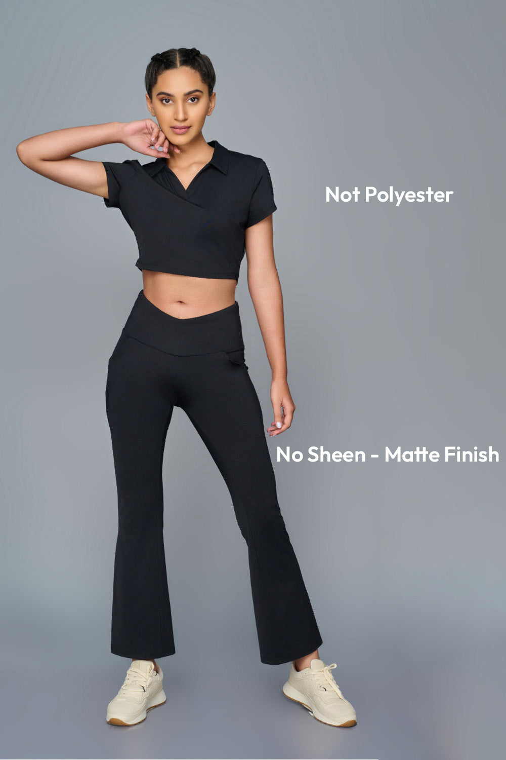 Swoosh Boot Cut Flair Pants (B)