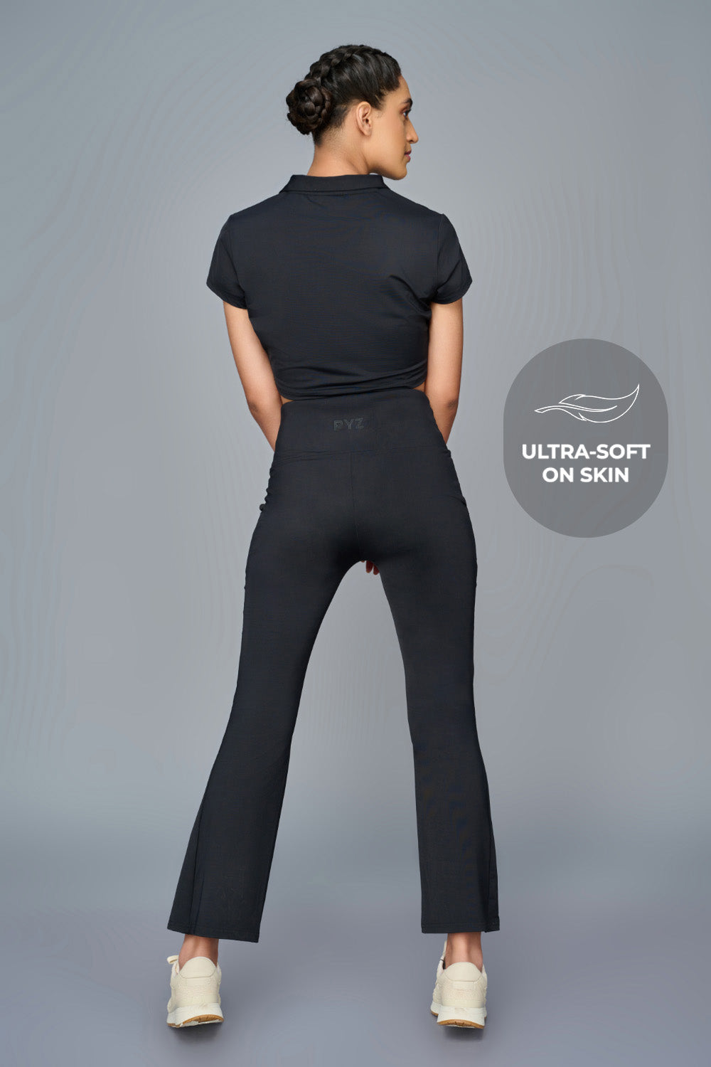 Swoosh Boot Cut Flair Pants (B)