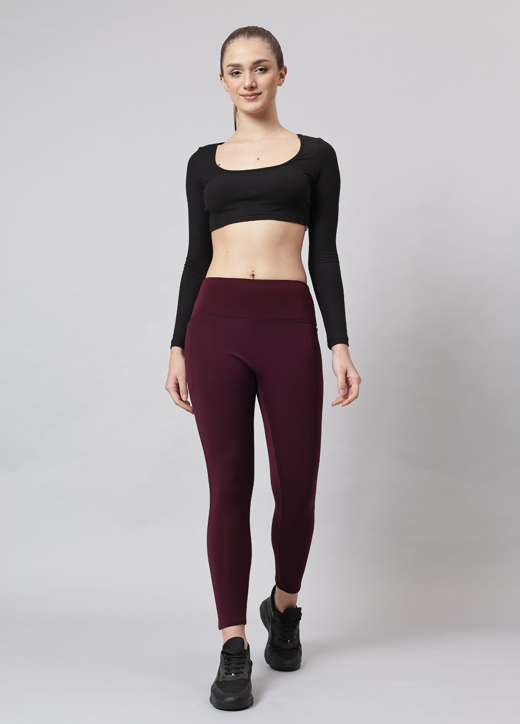 ️‍🔥 Warm-strech Leggings with Pockets | Furry Warmth (WN)