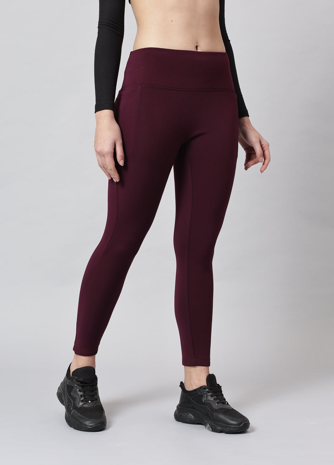 ️‍🔥 Warm-strech Leggings with Pockets | Furry Warmth (WN)