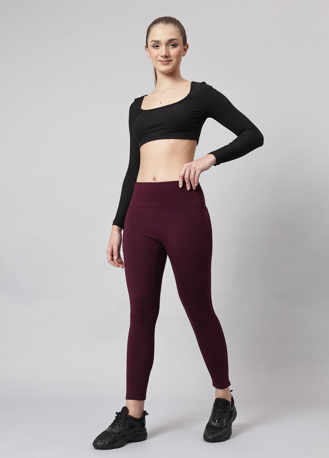 ️‍🔥 Warm-strech Leggings with Pockets | Furry Warmth (WN)