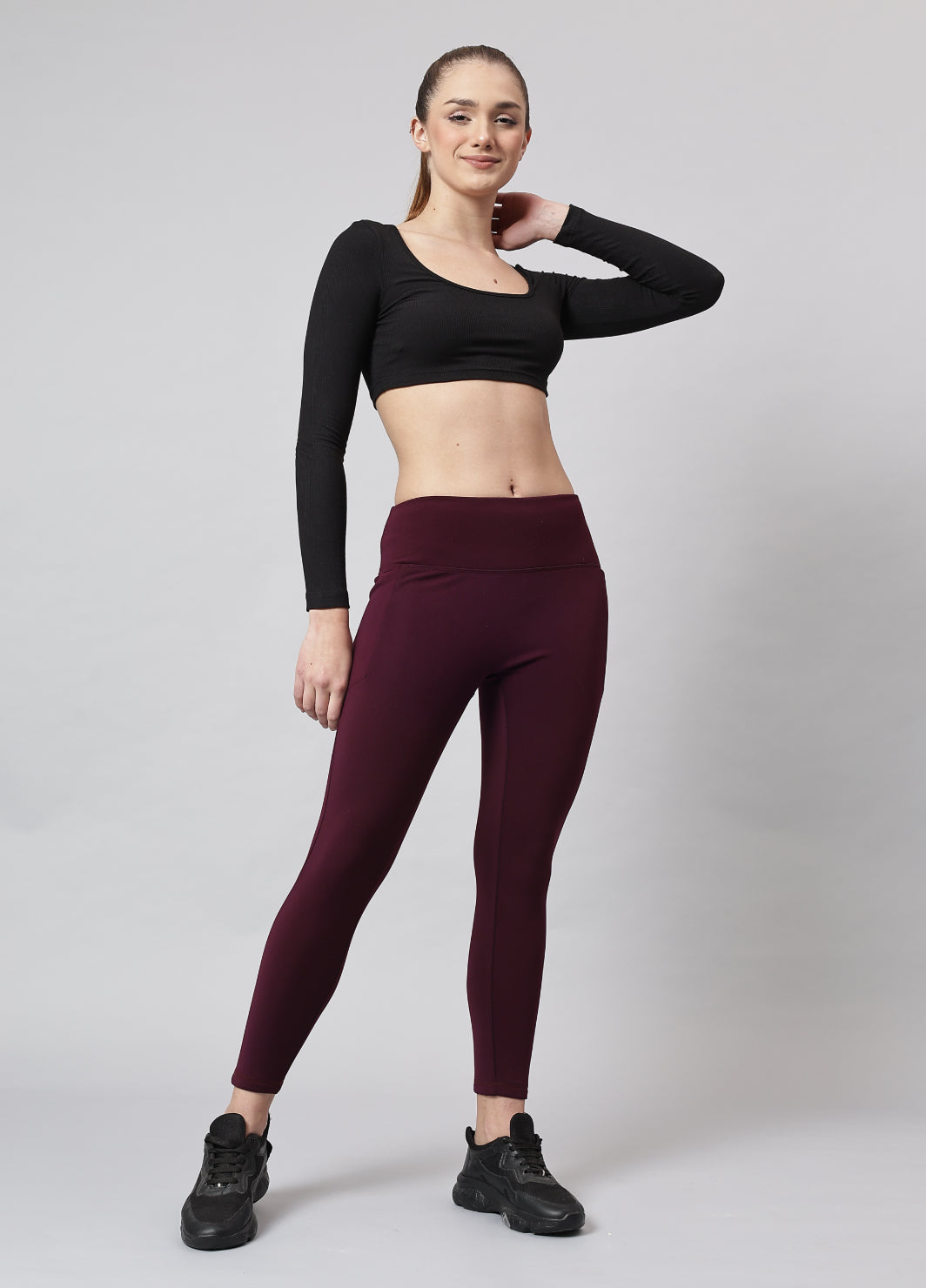 ️‍🔥 Warm-strech Leggings with Pockets | Furry Warmth (WN)