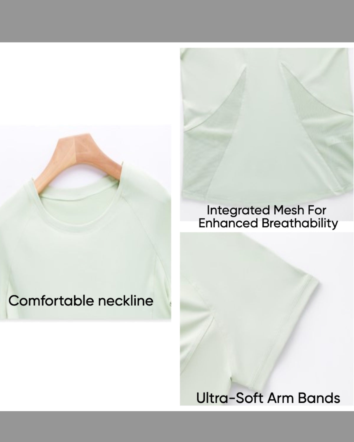 Softretch® Air T-shirt  | Mesh Spliced T-shirt (LGN)