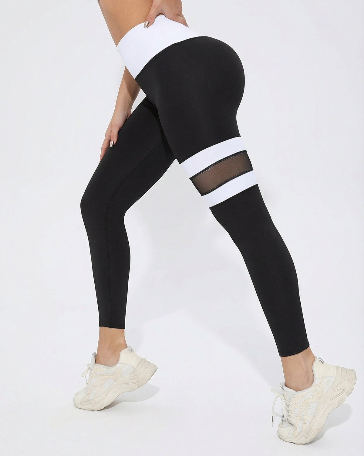 Original Core Mesh Band Leggings | Ultra Breathable | Original Softretch® (Black)