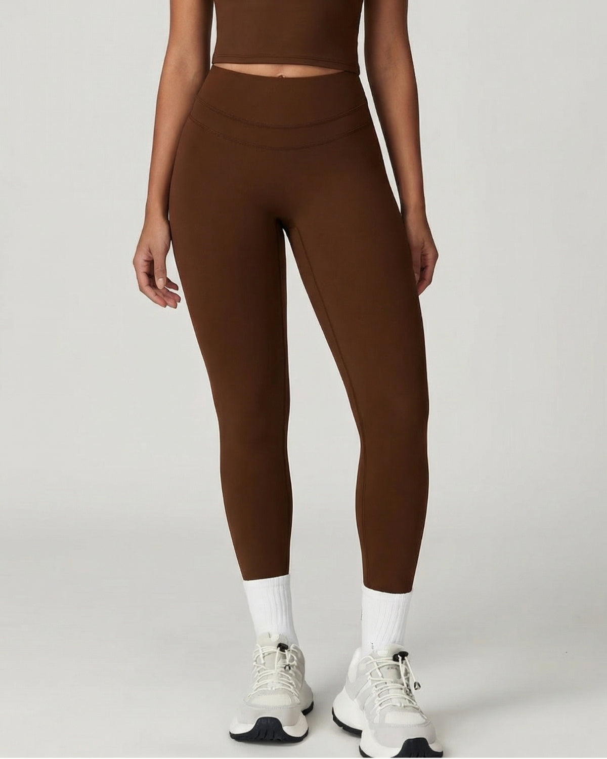 Core Sculpt Fit Set | Adjustable Straps Tank | Removable Pads | No Front Seam Leggings | Softretch® Workout Co-Ord