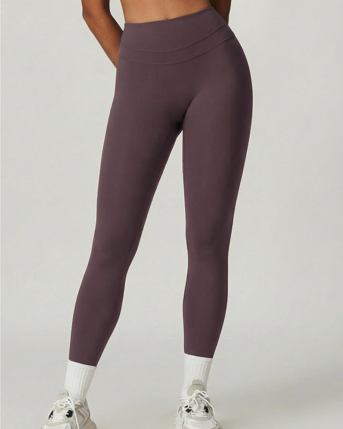 Core Sculpt Fit Leggings | No Front Seam | High Waist Sculpting | Softretch® (Purple)