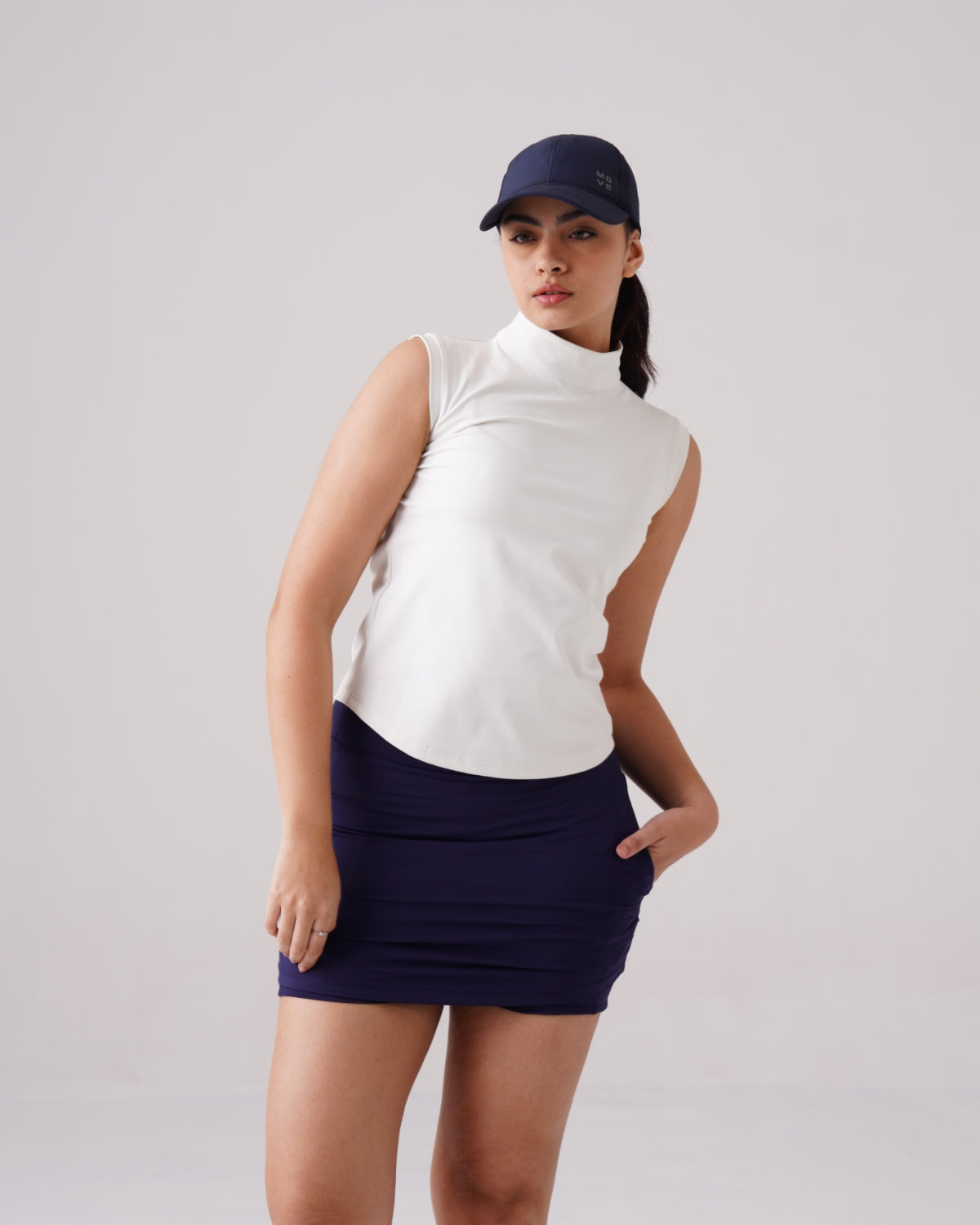 Softretch High-Neck Core Tank (W)