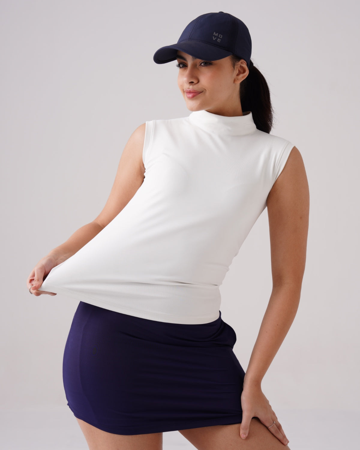 Softretch High-Neck Core Tank (W)