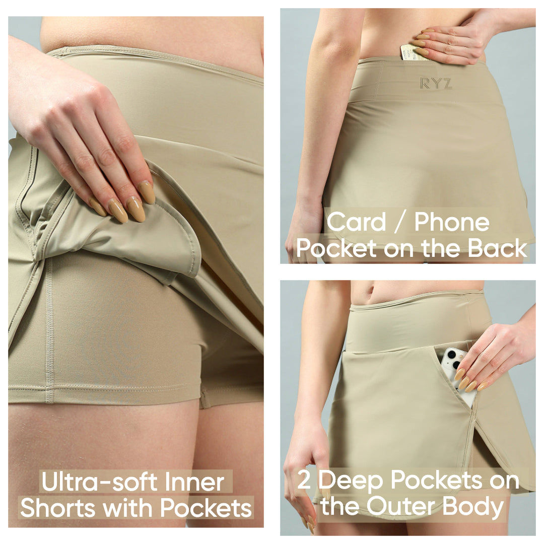 Core Skort | Golf Skirt with built-in Shorts | Tennis (W)