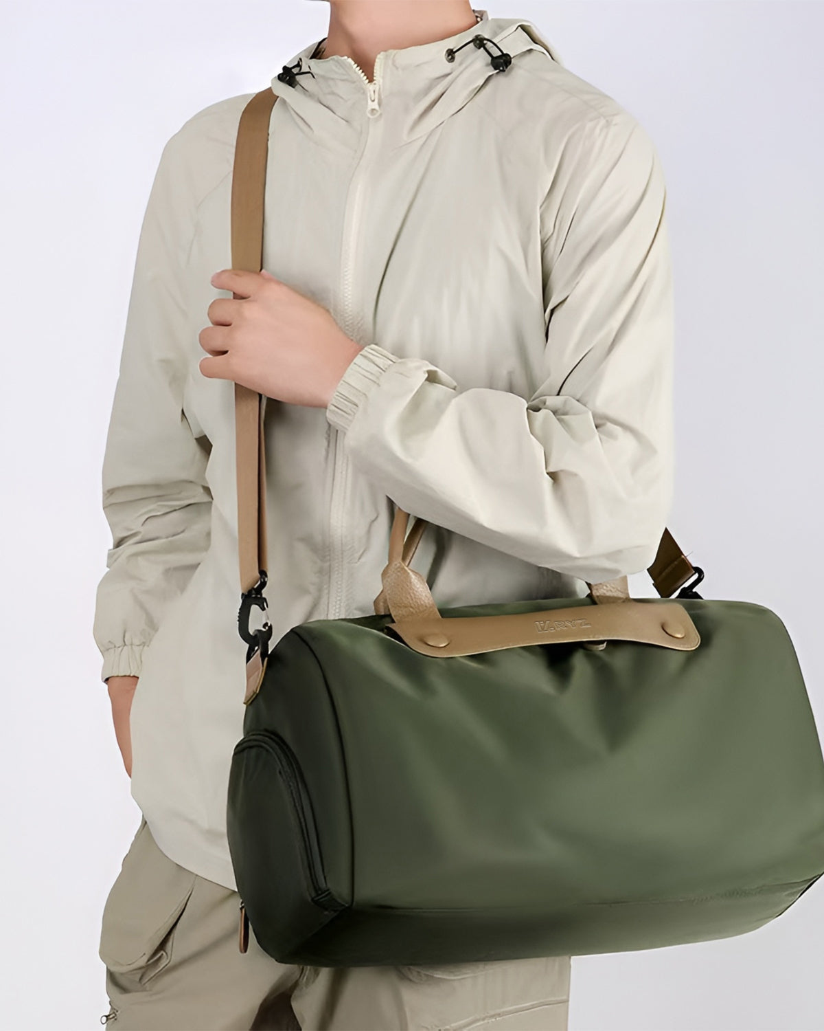 RYZ Active Bag - Carry All | Leather Series (OB) | Premium Gym Bag | Luxury Travel Duffle