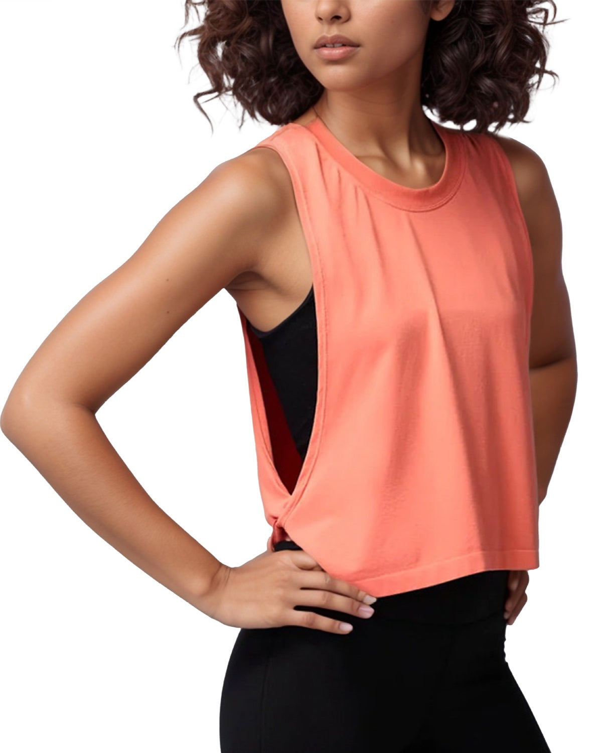 Original Core Layer Tank top | Softretch® (Coral Orange)