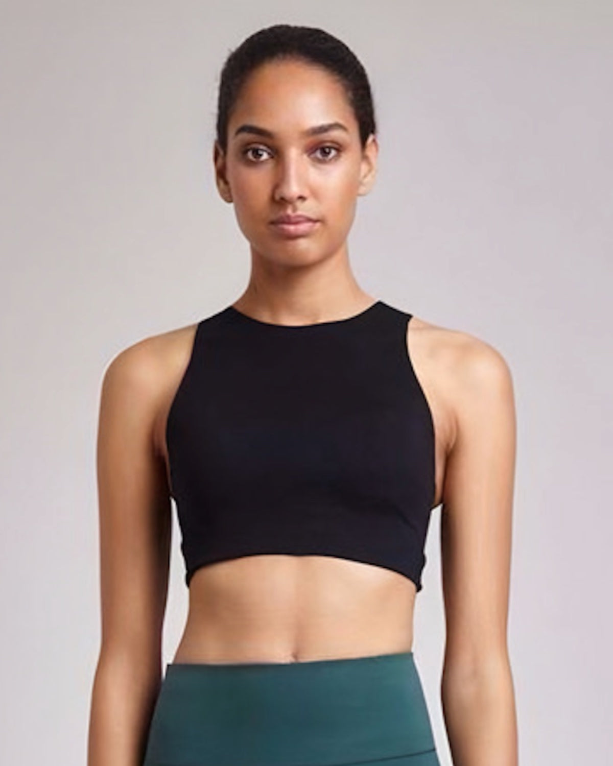 Original Softretch® AeroCross Bra | Removable Padding -Black Sage Green -S