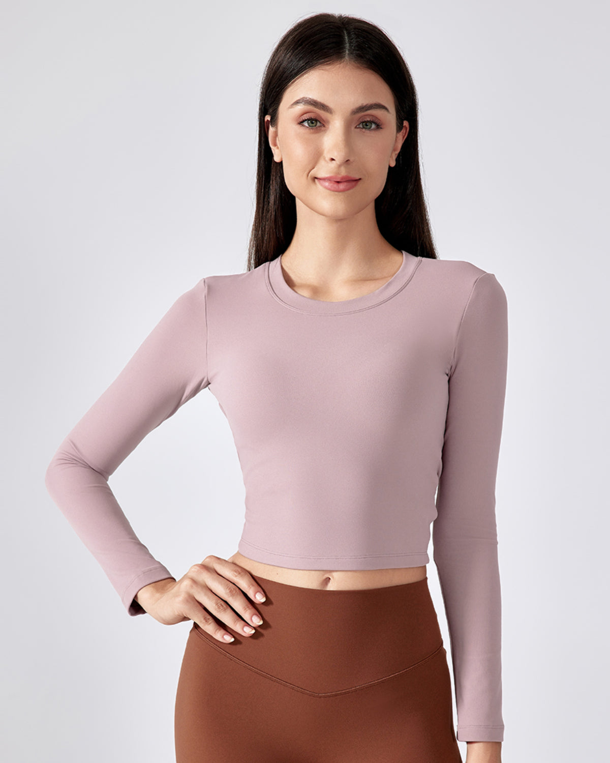 Original Swoosh Padded Knot Blot Flex Top (SDR) | Open Back | Softretch® (Dusky Rose)