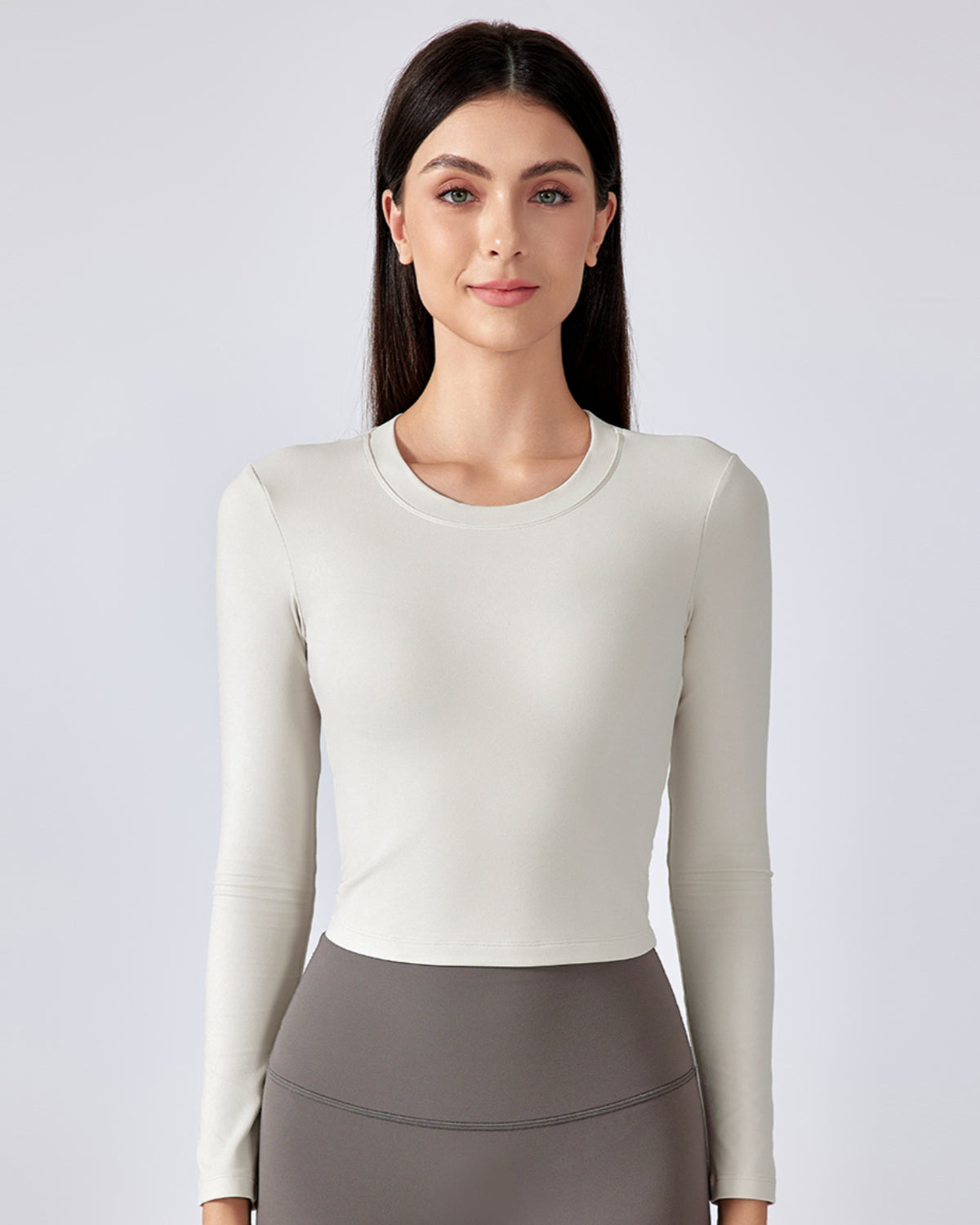 Original Swoosh Padded Knot Blot Flex Top (I) | Open Back | Softretch® (Ivory)