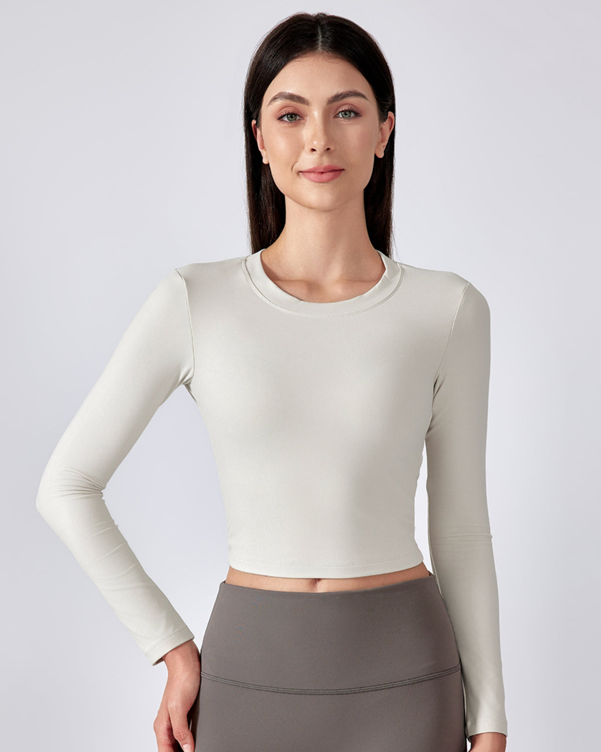 Original Swoosh Padded Knot Blot Flex Top (I) | Open Back | Softretch® (Ivory)