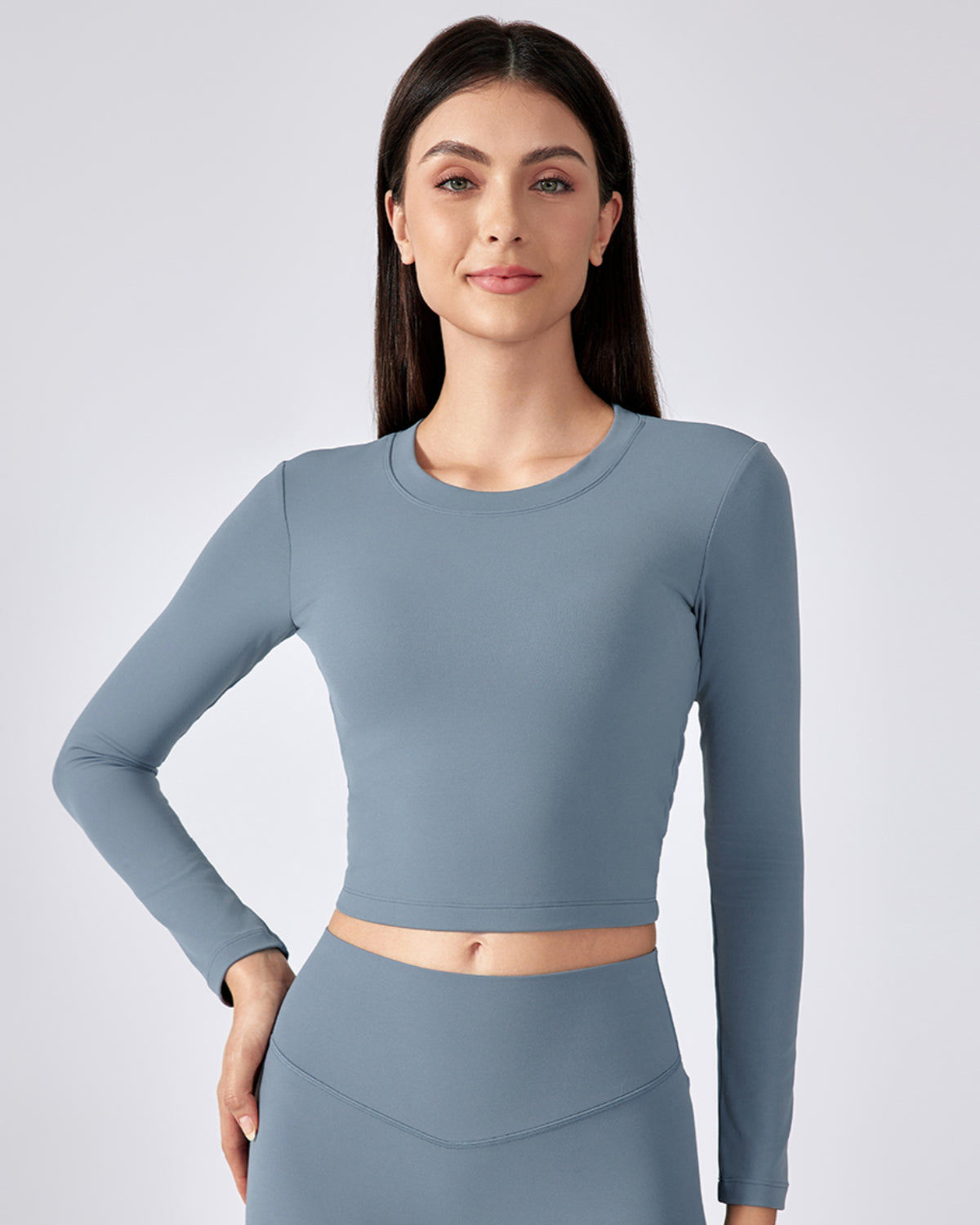 Original Swoosh Padded Knot Blot Flex Top (SB) | Open Back | Softretch® (Steel Blue)