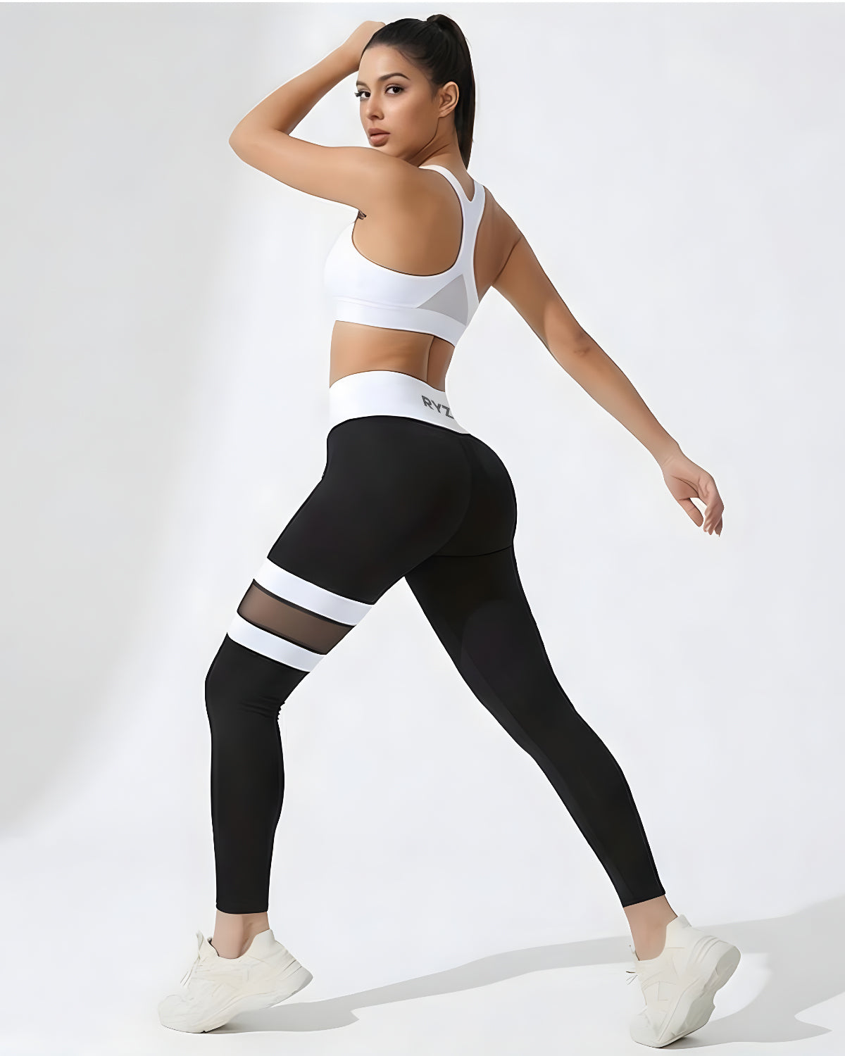Original Core Mesh Band Leggings | Ultra Breathable | Original Softretch® (Black)