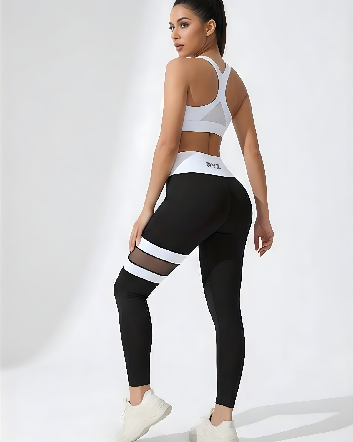 Original Core Mesh Band Leggings | Ultra Breathable | Original Softretch® (Black)