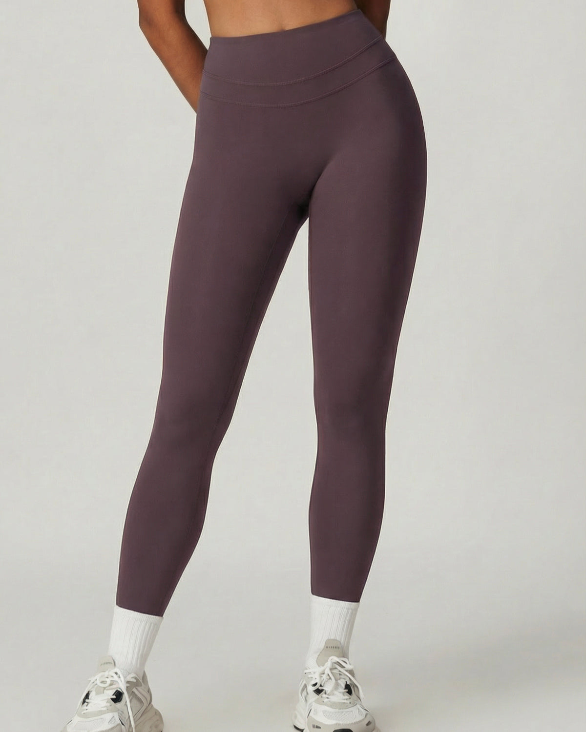 Core Sculpt Fit Set | Adjustable Straps Tank | Removable Pads | No Front Seam Leggings | Softretch® Workout Co-Ord (Purple)